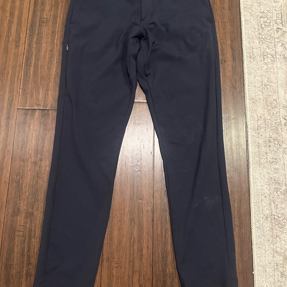 BYLT Basics Navy Blue Slim Fit Pants 2.0